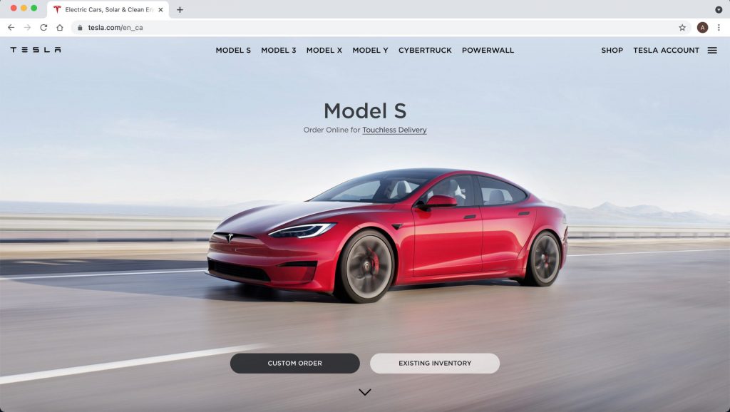 Example-of-drupal-website-Tesla